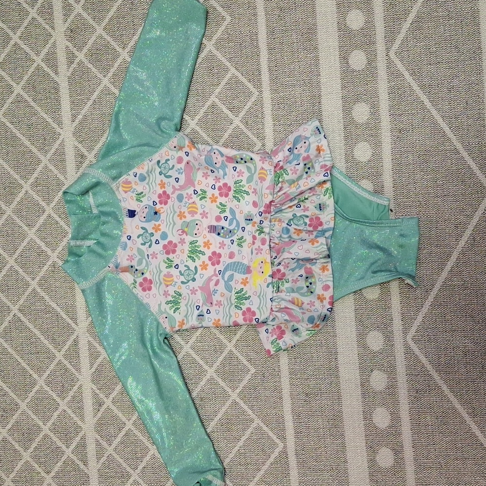 Flap Happy Mermaid Rashguard Swimsuit